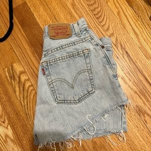 Vintage Levi jean shorts